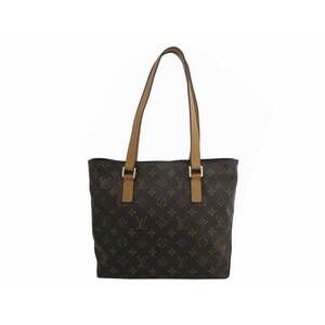 Louis Vuitton Monogram Cabas Piano Shoulder Bag Brown Canvas
